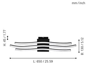 Eglo 99321 - LED Stropní svítidlo RONCADE LED/21W/230V