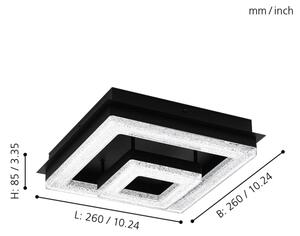 Eglo 99327 - LED Stropní svítidlo FRADELO LED/12W/230V
