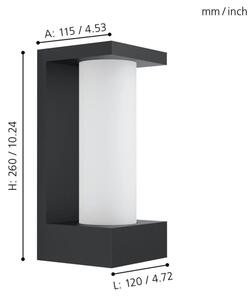 Eglo 98744 - LED Venkovní nástěnné svítidlo CIVIDINO LED/6W/230V IP44