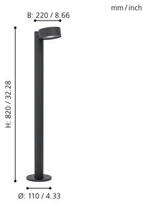 Eglo 98739 - LED Venkovní lampa PALOSCO LED/6W/230V IP44