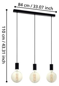 Eglo 98662 - Lustr na lanku POZUETA 3xE27/40W/230V