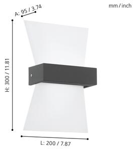 Eglo 98717 - LED Venkovní nástěnné svítidlo ALBENZA LED/4,8W/230V IP44