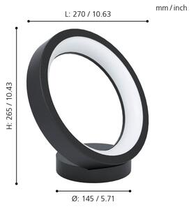 Eglo 99029 - LED RGB Stmívatelná stolní lampa MARGHERA-C LED/16W/230V
