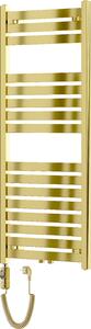 Mexen Uran, elektrické topné těleso 1200 x 500 mm, 600 W, zlatá lesklá, W105-1200-500-2600-50