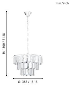 Eglo 99095 - Lustr na řetězu ERSEKA 5xE14/40W/230V