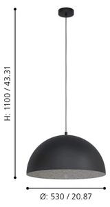 Eglo 99452 - Lustr na lanku GAETANO 1xE27/40W/230V