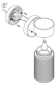Eglo 98741 - Venkovní nástěnné svítidlo FANTECOLO 1xE27/28W/230V