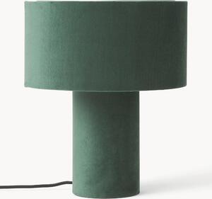 Sametová stolní lampa Ron
