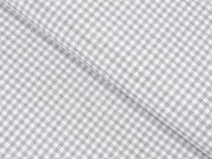 Biante Dekorační obdélníkový ubrus Rebeka RE-015 Světle šedo-bílá kostka malá 50x100 cm