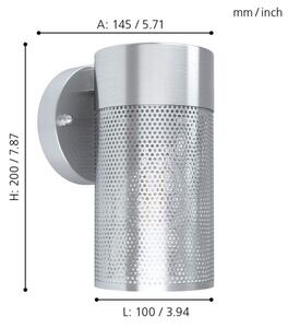 Eglo 98741 - Venkovní nástěnné svítidlo FANTECOLO 1xE27/28W/230V
