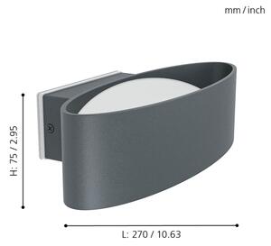 Eglo 98711 - LED Venkovní nástěnné svítidlo CHINOA LED/10W/230V IP44