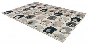 Balta Kusový koberec HEOS 78468 Ovečky krémový růžový Rozměr: 120x170 cm