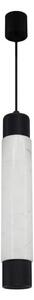Lustr na lanku MARBLE WHITE/BLACK 1xGU10/8W/230V