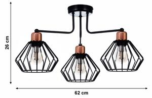 Přisazený lustr PORTO 3xE27/40W/230V