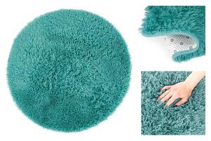 Kulatý koberec AmeliaHome Karvag tyrkysový
