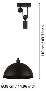 Eglo 43435 - Lustr na lanku WINKWORTH 1 1xE27/40W/230V