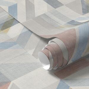 Tapety Geometrické šipky v pastelových červených a modrých tónech, Tapety abstraktní, a01056 : uwalls.cz