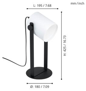 Eglo 43428 - Stolní lampa HORNWOOD 1 1xE27/28W/230V