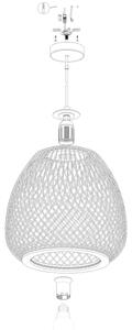 Eglo 43265 - Lustr na lanku DEMBLEBY 1 1xE27/40W/230V