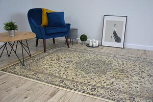 Makro Abra Kusový koberec WINDSOR 22915 slonová kost modrý Rozměr: 60x100 cm