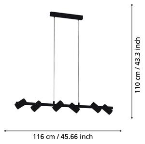 Eglo 99464 - Lustr na lanku GATUELA 6xE14/25W/230V