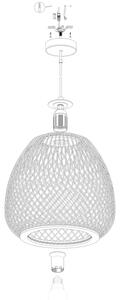 Eglo 43261 - Lustr na lanku DEMBLEBY 1xE27/40W/230V