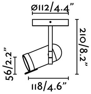Faro 43530 - Bodové svítidlo ORLEANS 1xGU10/8W/230V černá