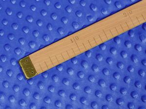 Biante Dětský povlak na polštář Minky 3D puntíky MKP-001 Modrý 40 x 40 cm