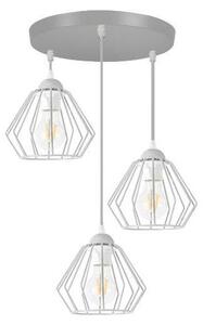 Lustr na lanku CEED 3xE27/60W/230V šedá