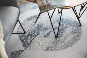 Makro Abra Kusový koberec VALENCIA 5040 Orient modrý / šedý Rozměr: 80x150 cm