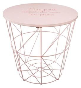 DekorStyle Odkládací stolek Kumi růžový