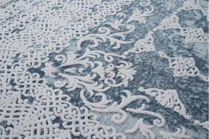 Makro Abra Kusový koberec VALENCIA 2328 modrý / slonová kost Rozměr: 80x150 cm