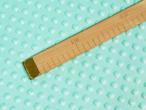 Biante Hřejivé ložní povlečení Minky 3D puntíky MKP-003 Mintové Prodloužené 140x220 a 70x90 cm