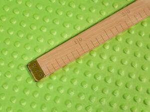 Biante Hřejivé ložní povlečení Minky 3D puntíky MKP-007 Hráškově zelené Prodloužené 140x220 a 70x90 cm