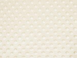 Dětská látka Minky 3D puntíky MKP-014 Krémová - šířka 150 cm
