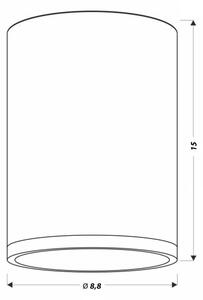 LED Stropní svítidlo TUBA LED/9W/230V