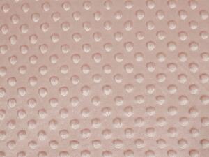 Dětská látka Minky 3D puntíky MKP-024 Tmavě béžová - šířka 150 cm
