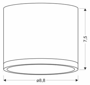 LED Stropní svítidlo TUBA LED/9W/230V