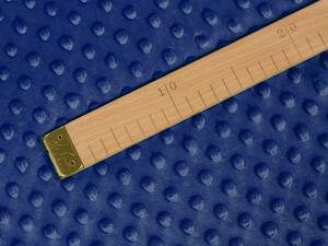 Biante Dětský povlak na polštář Minky 3D puntíky MKP-023 Tmavě modrý 40 x 40 cm