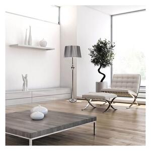 Stojací lampa GILLENIA 1xE27/60W/230V stříbrná