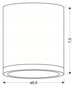 LED Stropní svítidlo TUBA LED/5W/230V bílá/béžová