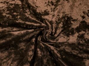 Biante Sametový oválný ubrus Diana DI-004 Tmavě hnědý 100x140 cm
