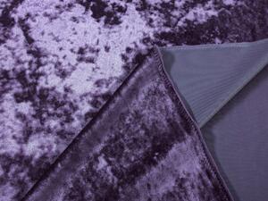 Biante Sametový čtvercový ubrus Diana DI-006 Tmavě fialový 50x50 cm