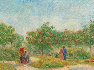 Obrazová reprodukce Garden with Courting Couples (Square Saint-Pierre) - Vincent van Gogh, (40 x 30 cm)