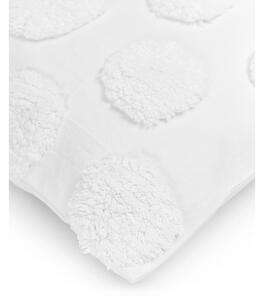 Bílý bavlněný dekorativní povlak na polštář Westwing Collection Rowen, 50 x 50 cm