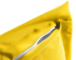 Biante Dekorační povlak na polštář s lemem Rongo RG-029 Sytě žlutý 45 x 45 cm