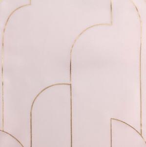 Douceur Záclona na kroužcích DOMEA 140 x 240 cm Vzorovaná Barva: Růžová