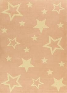 Balta Dětský kusový koberec KIDS 533744/85822 růžový hvězdy Rozměr: 80x150 cm