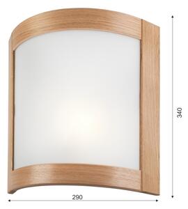 Nástěnné svítidlo ELODIE 1xE27/60W/230V dub