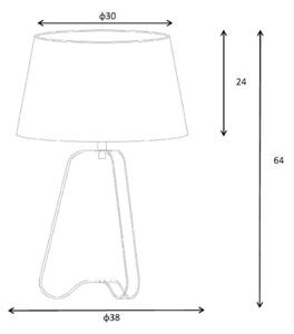 Lucide 30567/81/97 - Stolní lampa CAPUCINO 1xE27/60W/230V